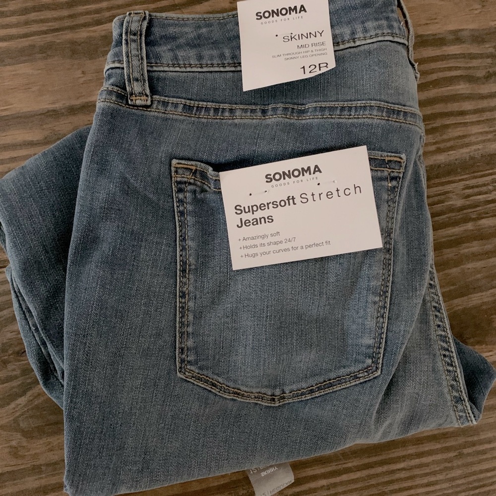Sonoma Skinny Mid Rise Jeans NWT